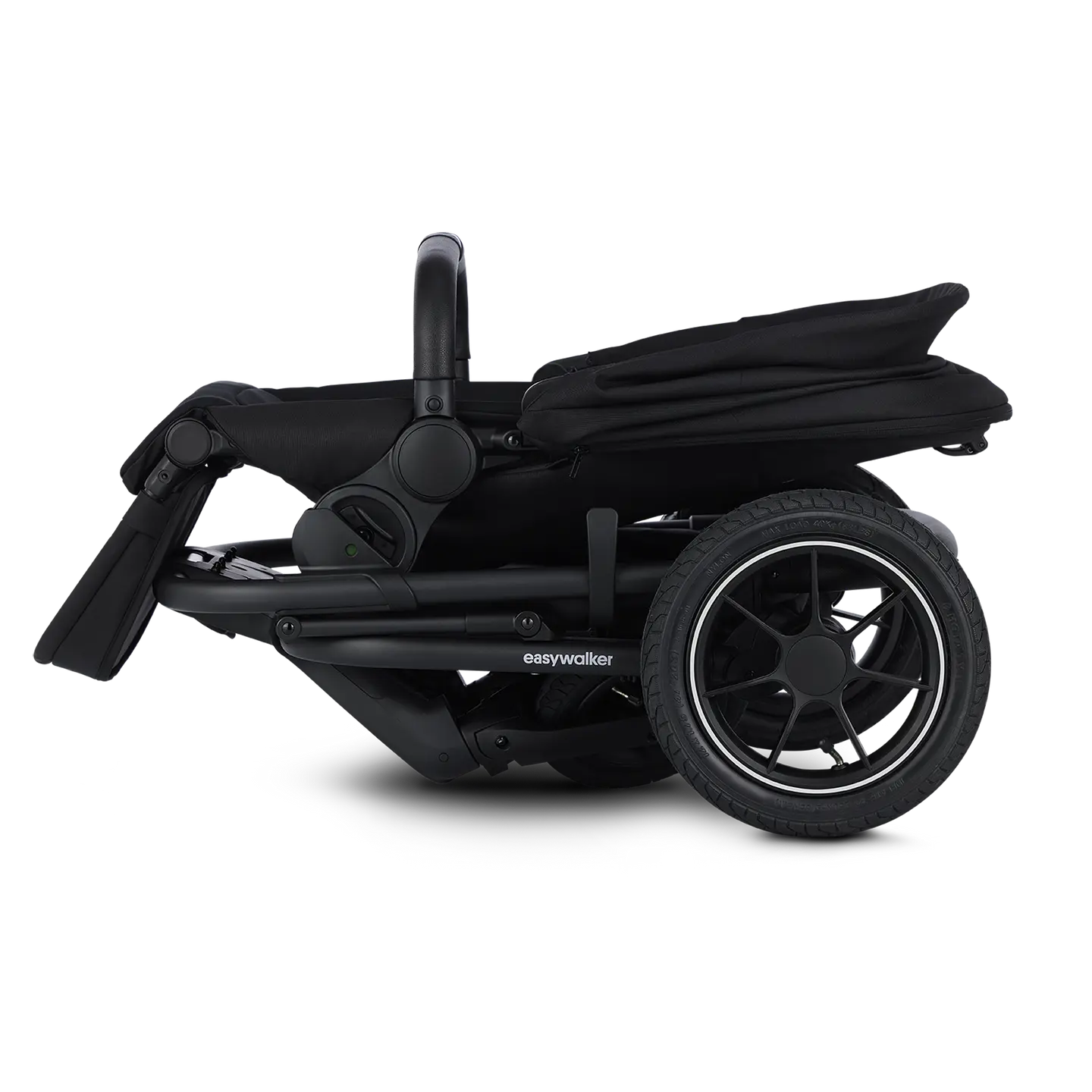 B-Ware Easywalker Harvey⁵ Air Kinderwagen Buggy Midnight Black Kombikinderwagen Verdeck