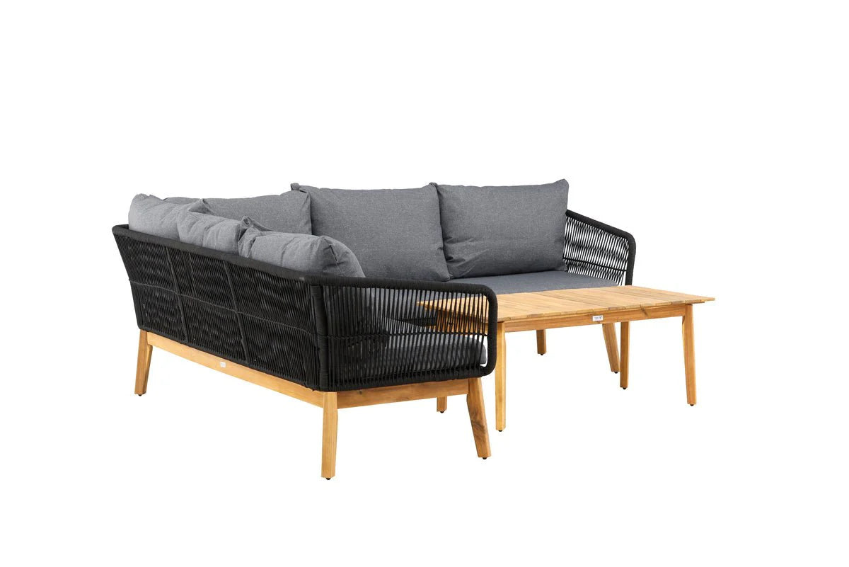 Garten Lounge Set Renavo – 2 teiliges Set aus Akazie & Polyester