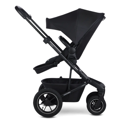 B-Ware Easywalker Harvey⁵ Air Kinderwagen Buggy Midnight Black Kombikinderwagen Verdeck