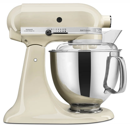 KitchenAid 4,8 L 5KSM175 Artisan Küchenmaschine Pastrylover mit Kunststofffleischwolf+Spritzgebäckvorsatz und Patisserie Buch