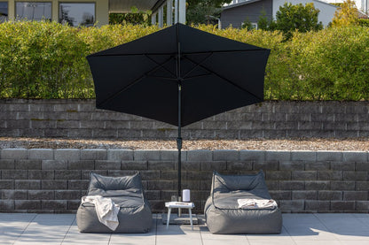 Sonnenschirm Mimor – Ø300 cm in Schwarz