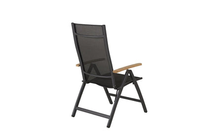 2er Set - Gartenstuhl GranCanaria aus Textilene/Aluminium in Schwarz, Weiß oder Beige