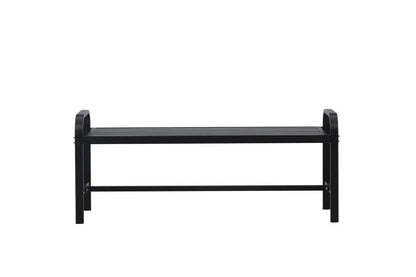 Gartenbank Cäsar - aus robustem, schwarzem Aluminium