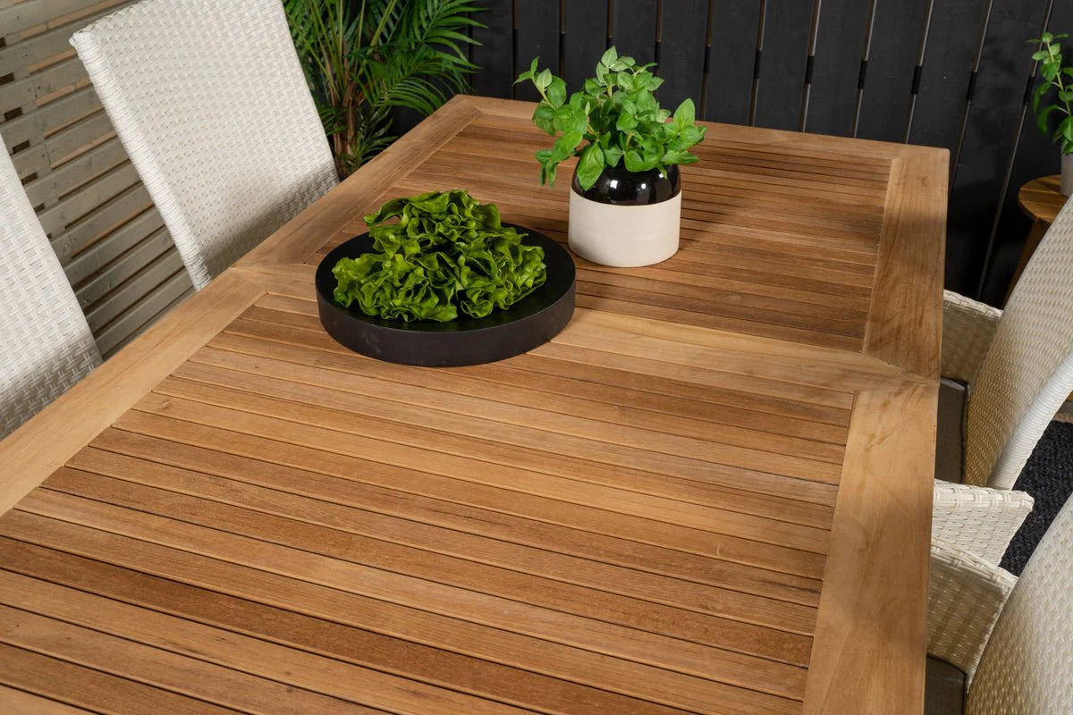 2er Set - Venezia Gartenstuhl in Rattanoptik in Schwarz, Weiß oder Naturoptik