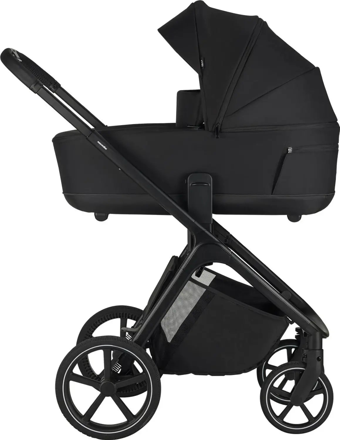 B-Ware Easywalker Kinderwagen Buggy Zoey Pure Black Sitz Babywanne Einkaufskorb