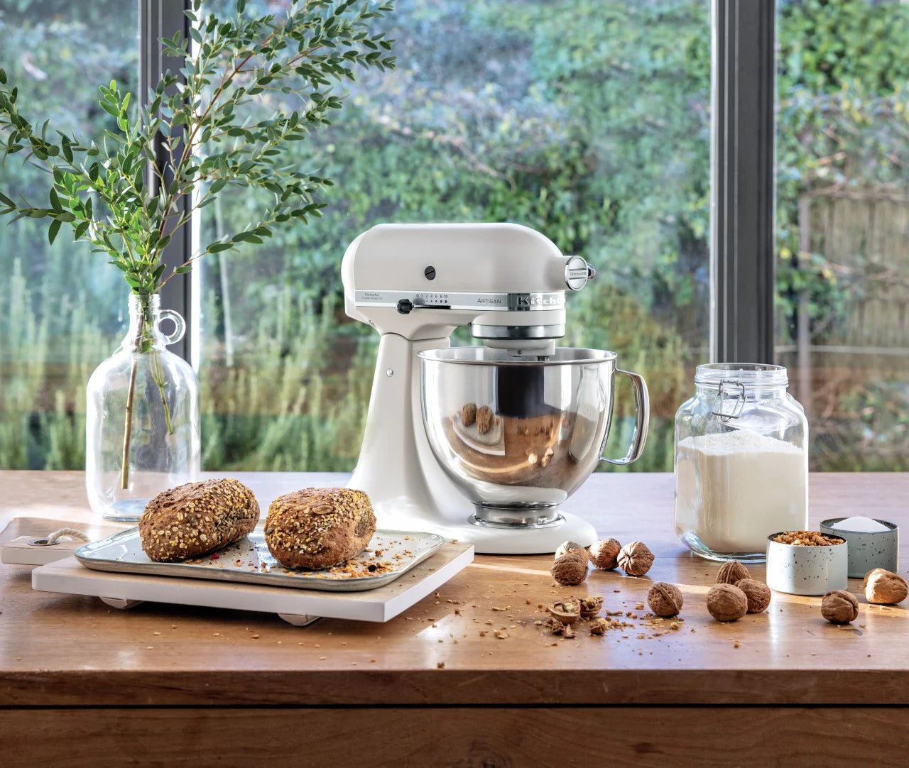KitchenAid 4,8 L 5KSM185 Artisan Küchenmaschine Cookielover Artisan Fleischwolf+Spritzgebäck+Flexirührer