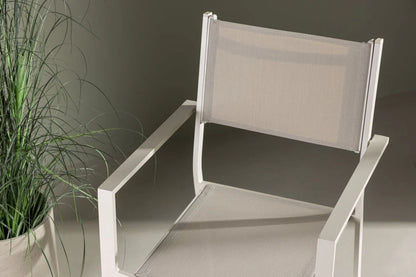 2er Set - Gartenstuhl Karibik aus Aluminium/Textilene