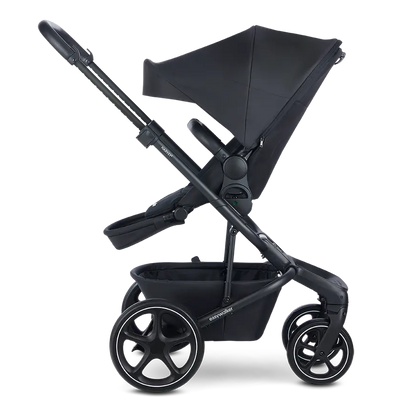 B-Ware Easywalker Harvey Midnight Black Kinderwagen Buggy Kinderfahrzeug Babyschale Set