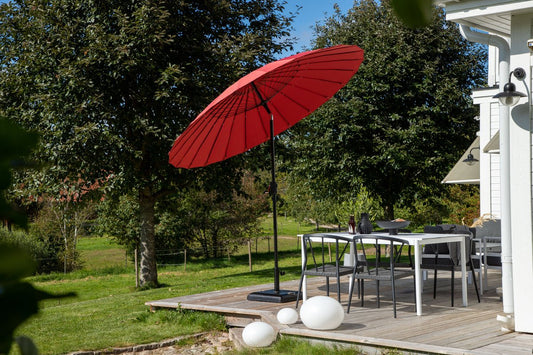 Sonnenschirm Rivierra – Ø270 cm in der Farbe Rot