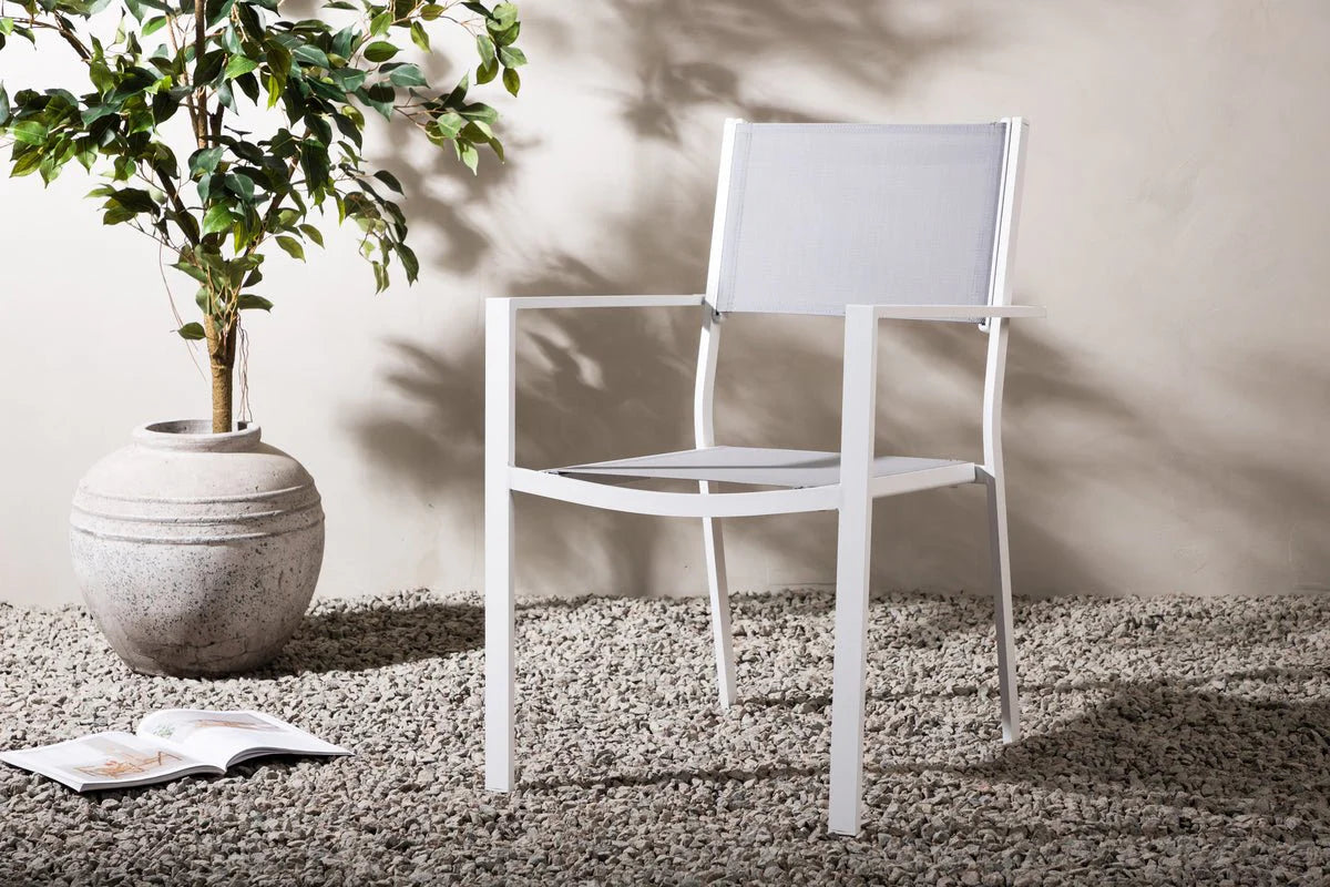 2er Set - Gartenstuhl Karibik aus Aluminium/Textilene