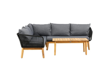 Garten Lounge Set Renavo – 2 teiliges Set aus Akazie & Polyester