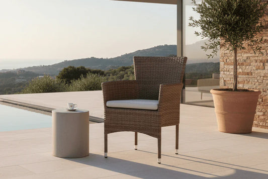 2er Set - Marina Gartenstuhl in Rattanoptik
