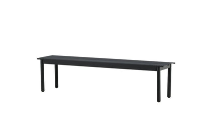Gartenbank Egypt - aus robustem schwarzem Aluminium