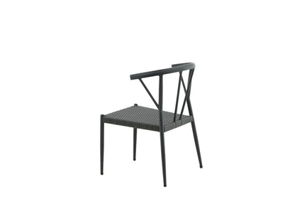 6er Set - Gartenstuhl Tina aus Rattan/Aluminium
