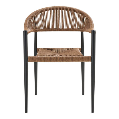 2er Set - Gartenstuhl Canaria aus Aluminium/Rattan