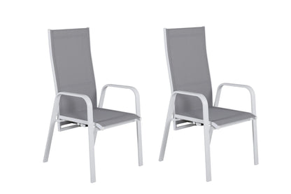 2er Set - Gartenstuhl Bossa aus Textilene/Aluminium