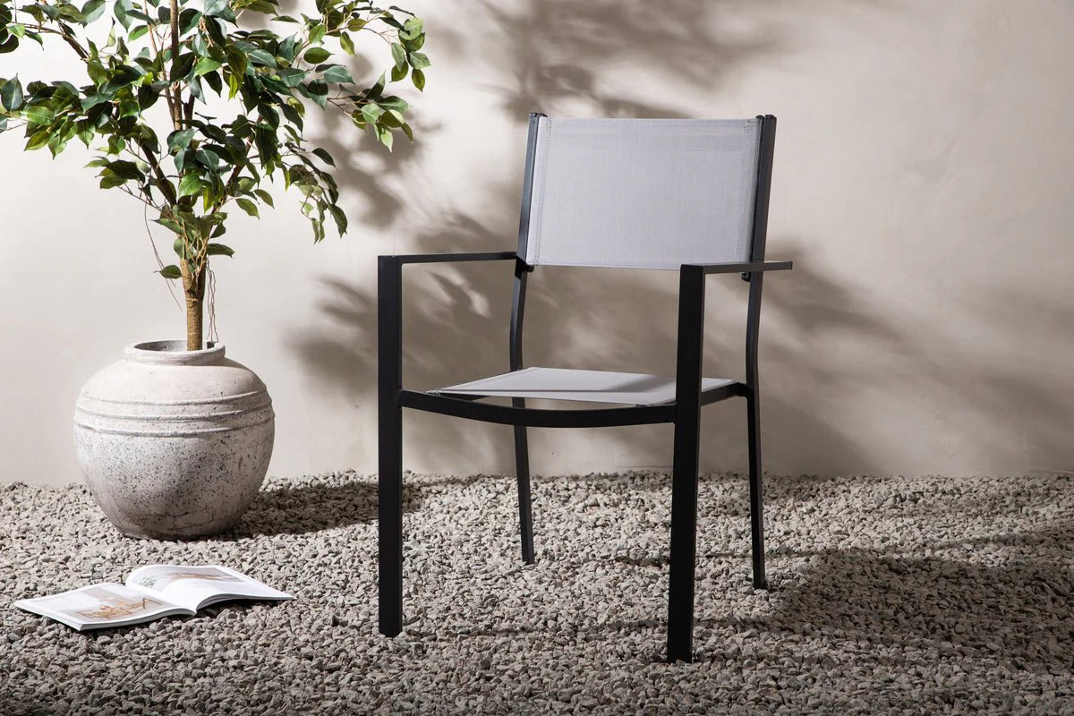 2er Set - Gartenstuhl Karibik aus Aluminium/Textilene