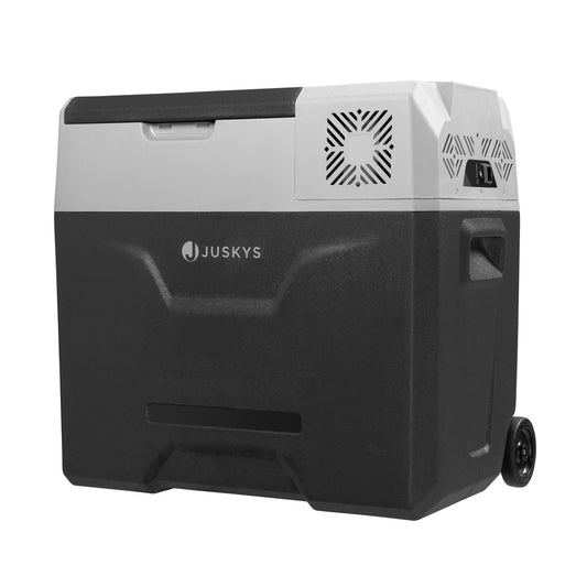 Juskys Kompressor Kühlbox Yukon 50 Liter für Auto, Lkw, Camping - 12/24/230 V Kompressorkühlbox