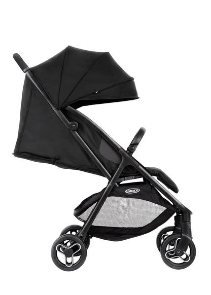 Graco - Myavo Kinderwagen, leicht, schnell zusammenklappbar, ab Geburt bis ca. 4 Jahre (22 kg), mit Regenabdeckung, Midnight
