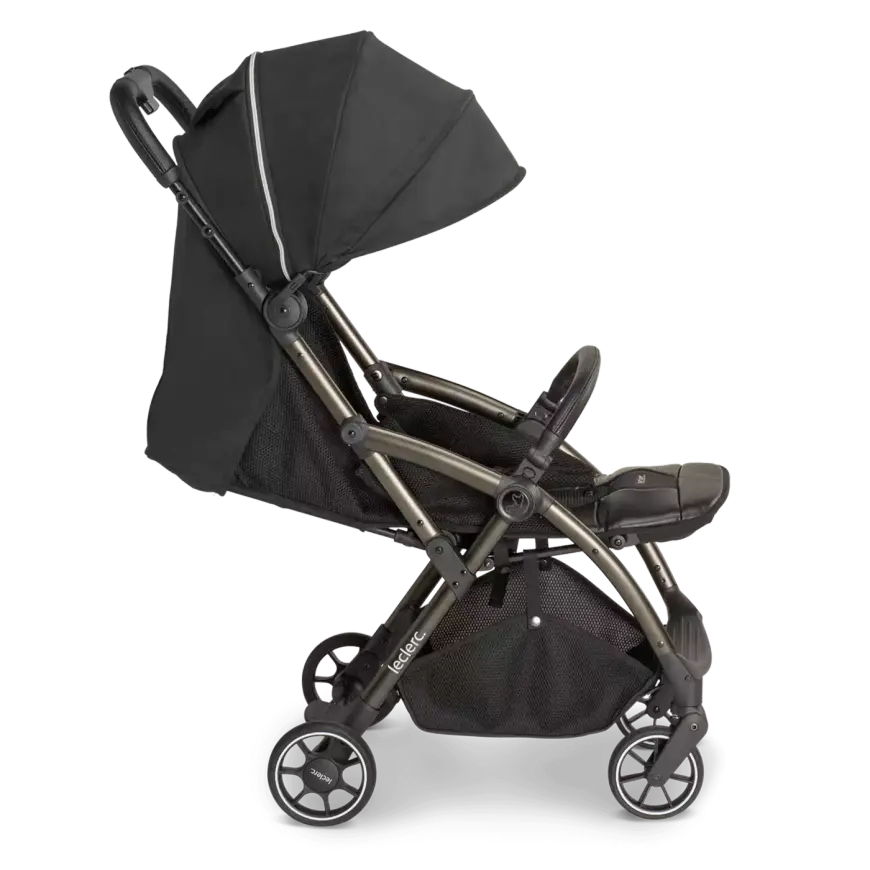 B-Ware Leclercbaby Kinderwagen Buggy Hexagon Carbon Schwarz One Touch Faltsystem872