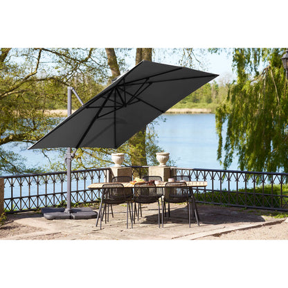 Garten Sonnenschirm Solvien – in schwarzer quadratischer Form