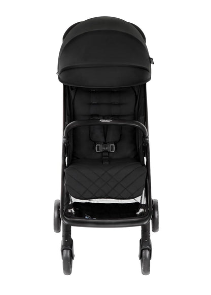 Graco - Myavo Kinderwagen, leicht, schnell zusammenklappbar, ab Geburt bis ca. 4 Jahre (22 kg), mit Regenabdeckung, Midnight