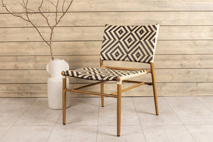 Gartenstuhl Carla - aus Rattan in Beige und Brauntönen