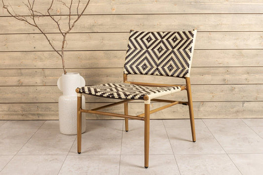 Gartenstuhl Carla - aus Rattan in Beige und Brauntönen