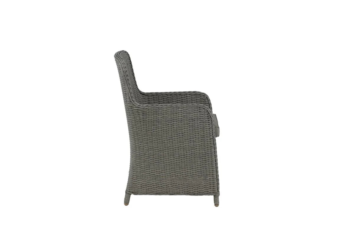 2er Set - Gartenstuhl London aus synthetischem Rattan