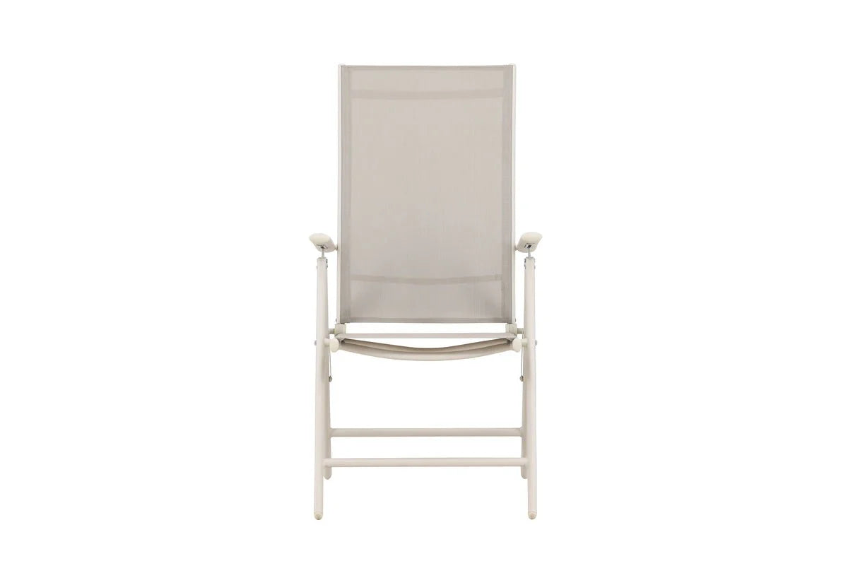 2er - Set Gartenstuhl Luma - ein klappbarer Stuhl in schlichtem Beige