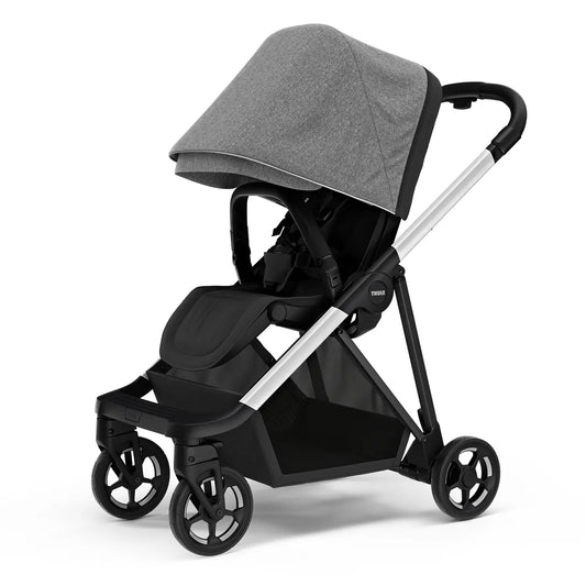 B-Ware Thule Sportwagen Buggy Shine Aluminium Grey Melange Umsetzbare Sitzeinheit