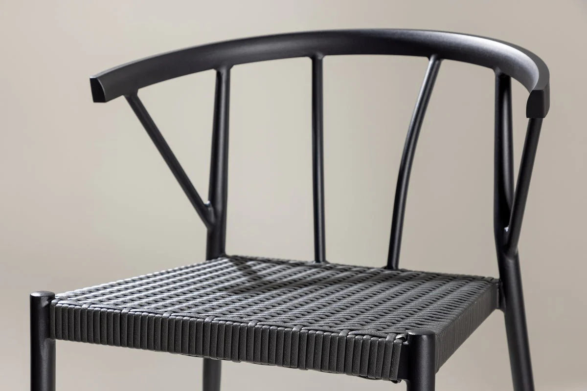 6er Set - Gartenstuhl Tina aus Rattan/Aluminium