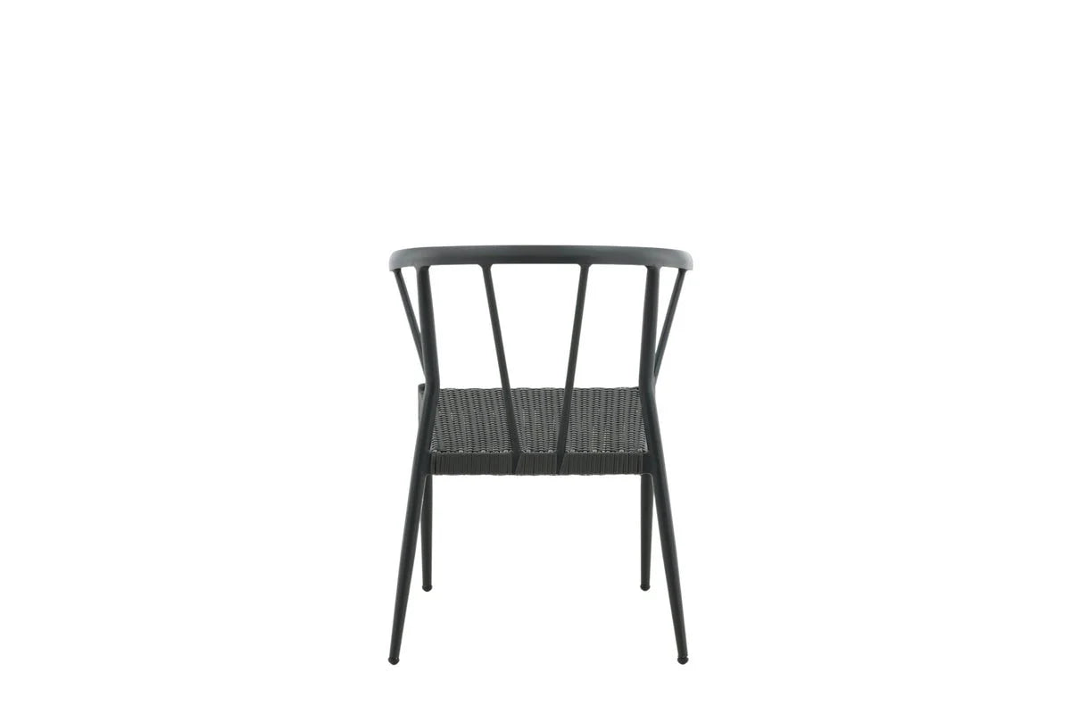 6er Set - Gartenstuhl Tina aus Rattan/Aluminium