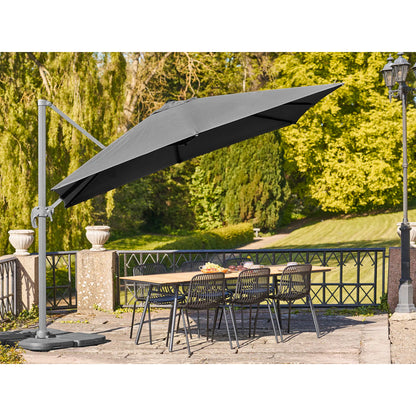 Garten Sonnenschirm Solvien – in schwarzer quadratischer Form