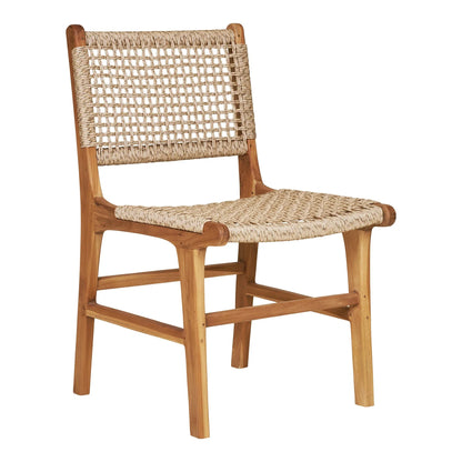 2er Set - Gartenstuhl Capri ohne Armlehne aus Teakholz