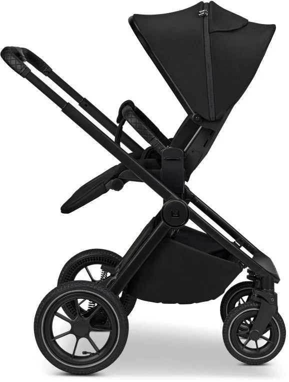 B-Ware Moon Gio Kombikinderwagen Babywagen Onyx Matt Höhenverstellbar Luftreifen
