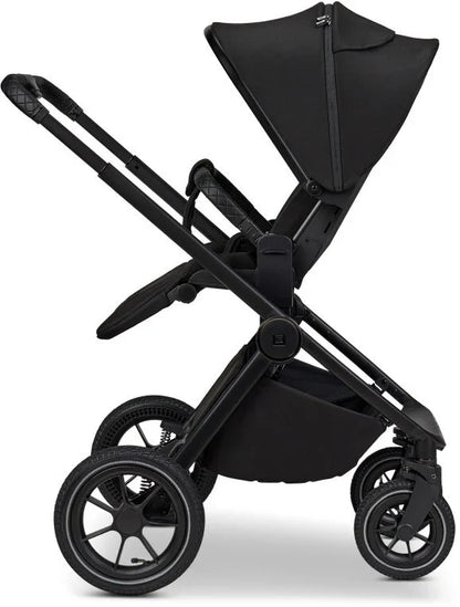B-Ware Moon Gio Kombikinderwagen Babywagen Onyx Matt Höhenverstellbar Luftreifen