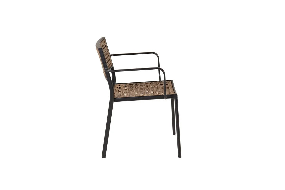 4er Set - Gartenstuhl Marave aus Rattan inkl. Kissen