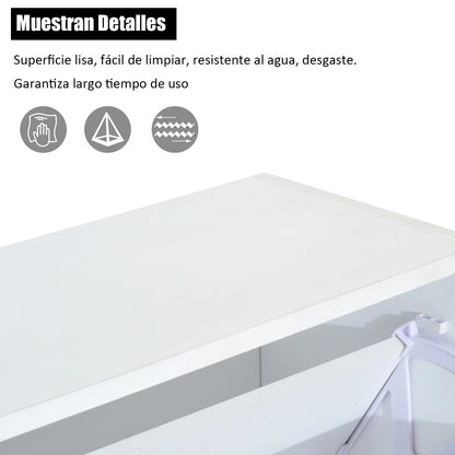 HOMCOM Moderner Schuhschrank für den Eingangsbereich - Schuhregal schmal mit 2 Schubladen und verstellbaren Regalen für Flur 60x24x80 cm Weiß