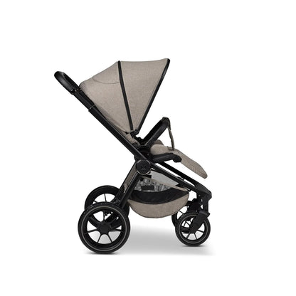 Moon Sport Onyx/Melange Sports Buggy with Reclining Function, up to 22 kg, UV Protection 50+, Foldable, Large Basket, Collection 2025