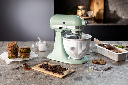 KitchenAid 4,8 L 5KSM175 Artisan Küchenmaschine Steellover mit Edelstahl-Werkzeugen