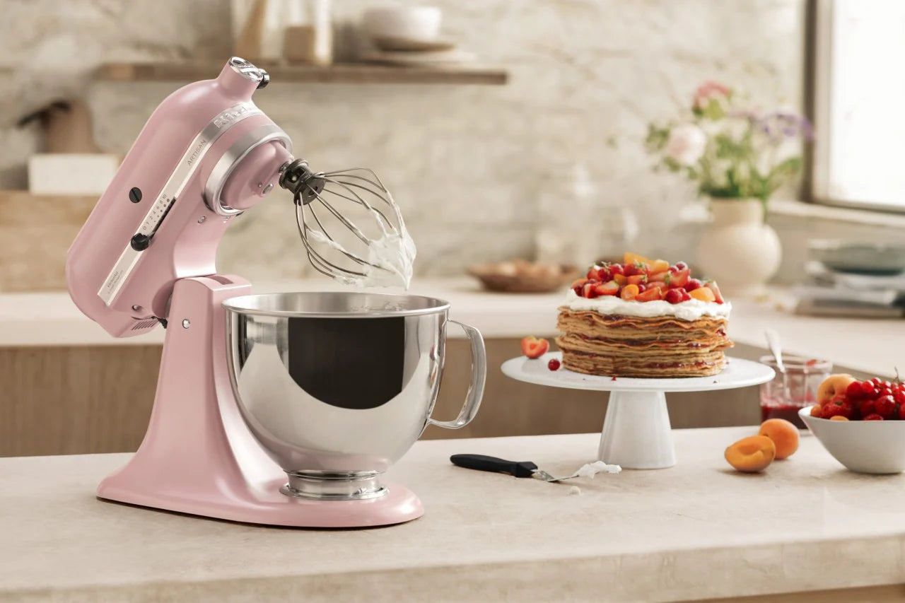 KitchenAid 4,8 L 5KSM175 Artisan Küchenmaschine Steellover mit Edelstahl-Werkzeugen