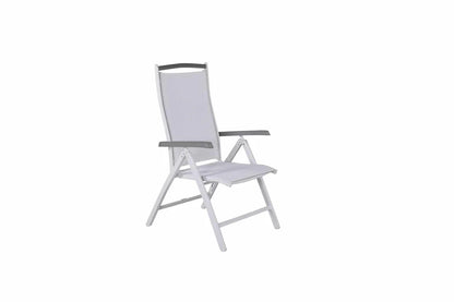 2er Set - Gartenstuhl Kara - Gestell aus Aluminium, verstellbar
