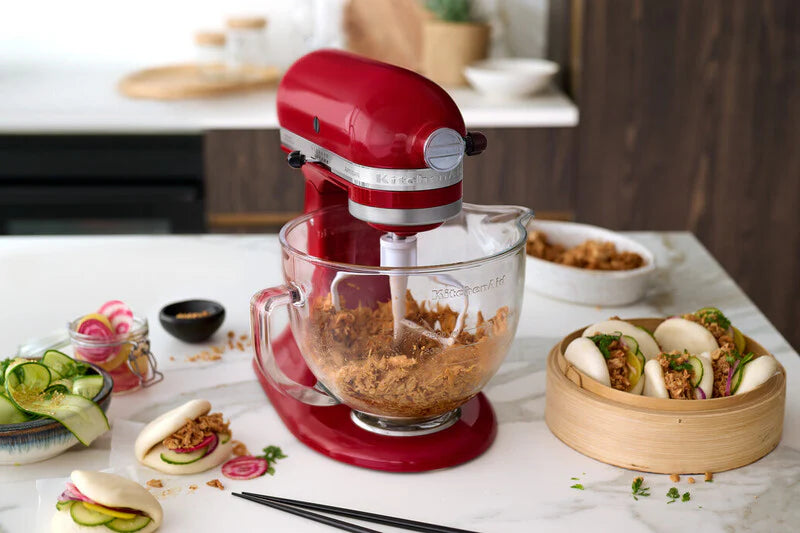 KitchenAid 4,8 L 5KSM175 Artisan Küchenmaschine Pastalover mit Nudelwalzen 3er- Set