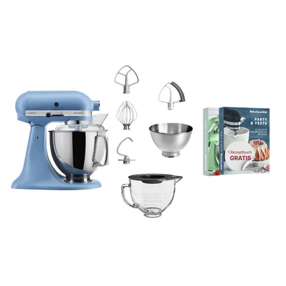 KitchenAid 4,8 L 5KSM175 Artisan Küchenmaschine Glasset mit Glasschüssel
