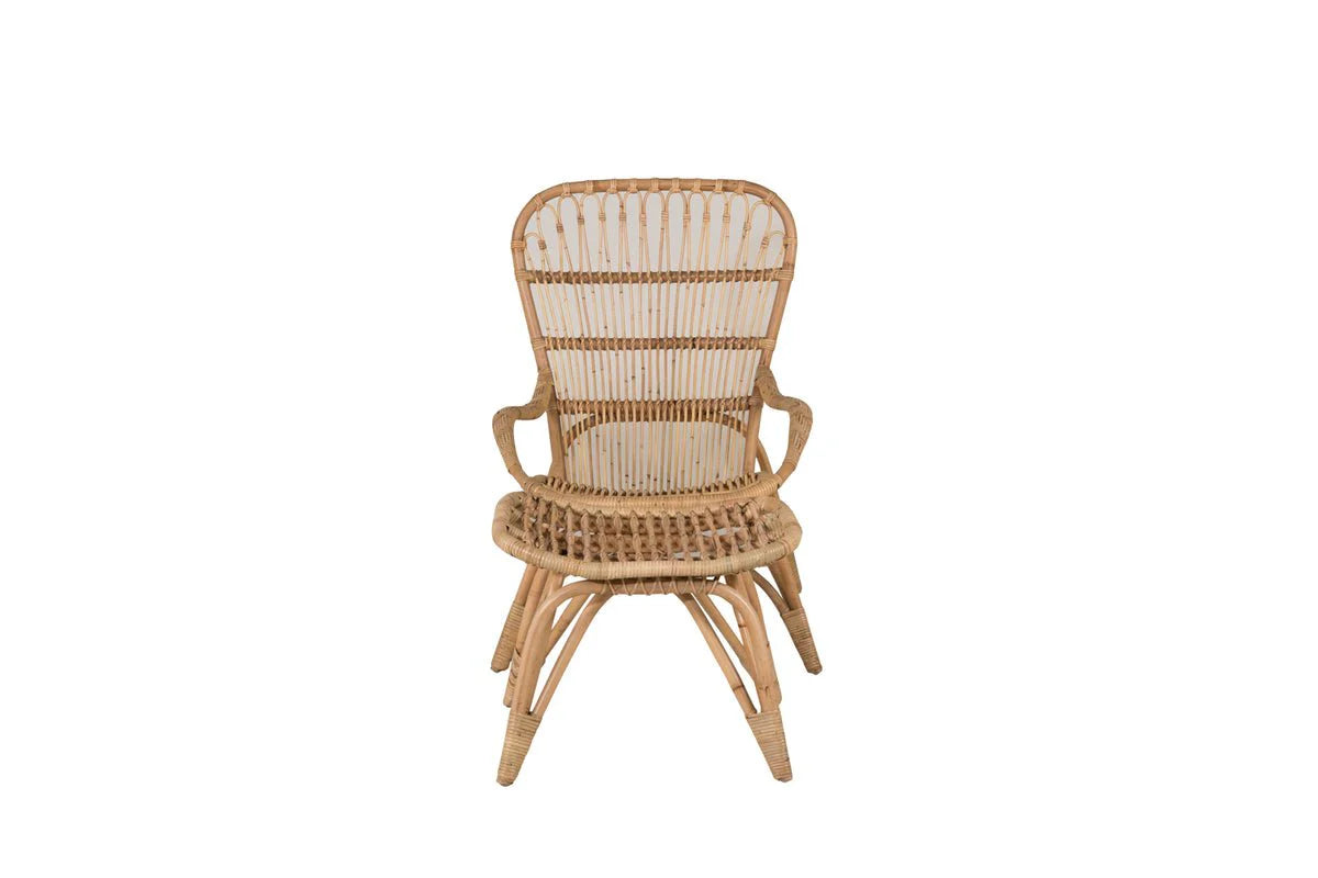 Gartenstuhl Elena - aus Rattan in Holzoptik