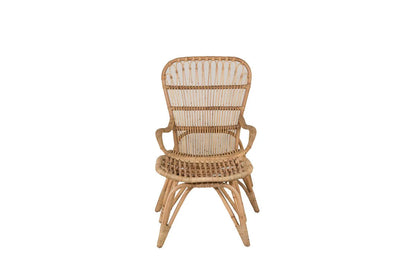 Gartenstuhl Elena - aus Rattan in Holzoptik