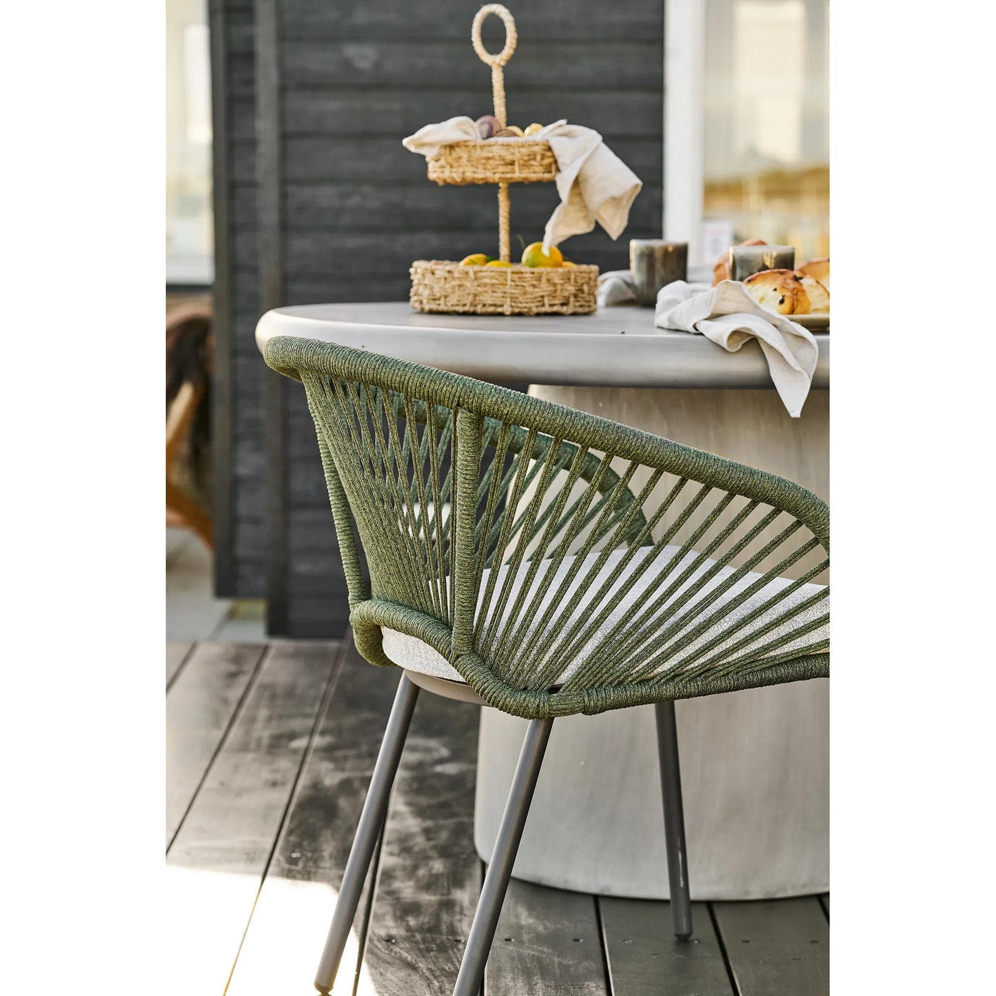 2er Set - Gartenstuhl Veleno in Beige oder Grün