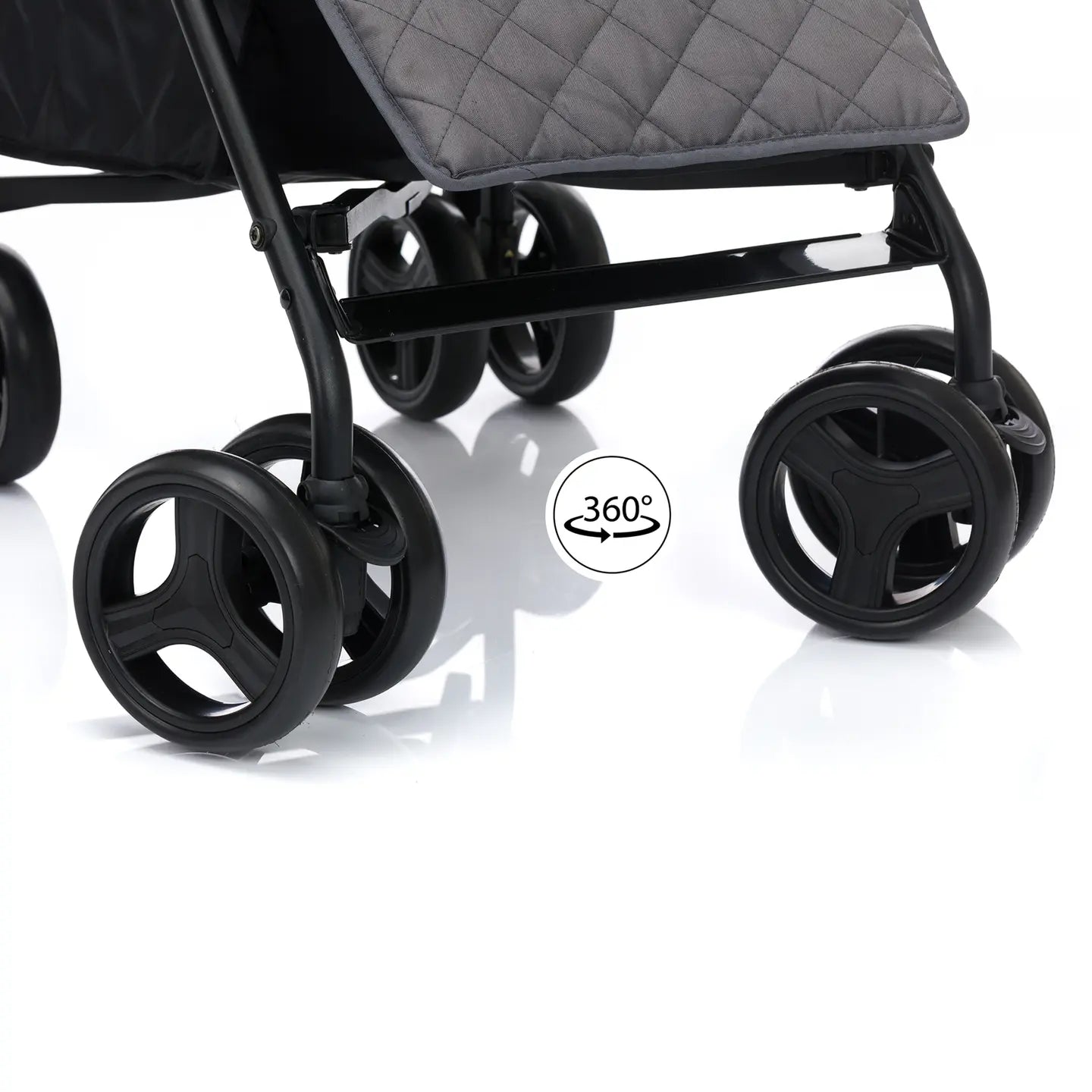 B-Ware Little One Buggy Kinderwagen Sportwagen Tommi Grau Liegefunktion Stauraum Gurt