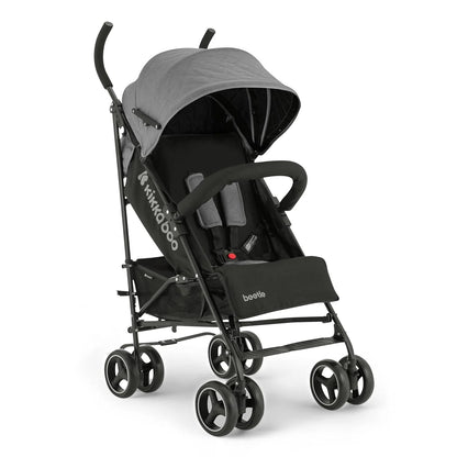 KikkaBoo BEETLE Kinderwagen, Babysportwagen bis zu 22 kg, Zusammenklappbar, Leicht, Kompakt, Grau